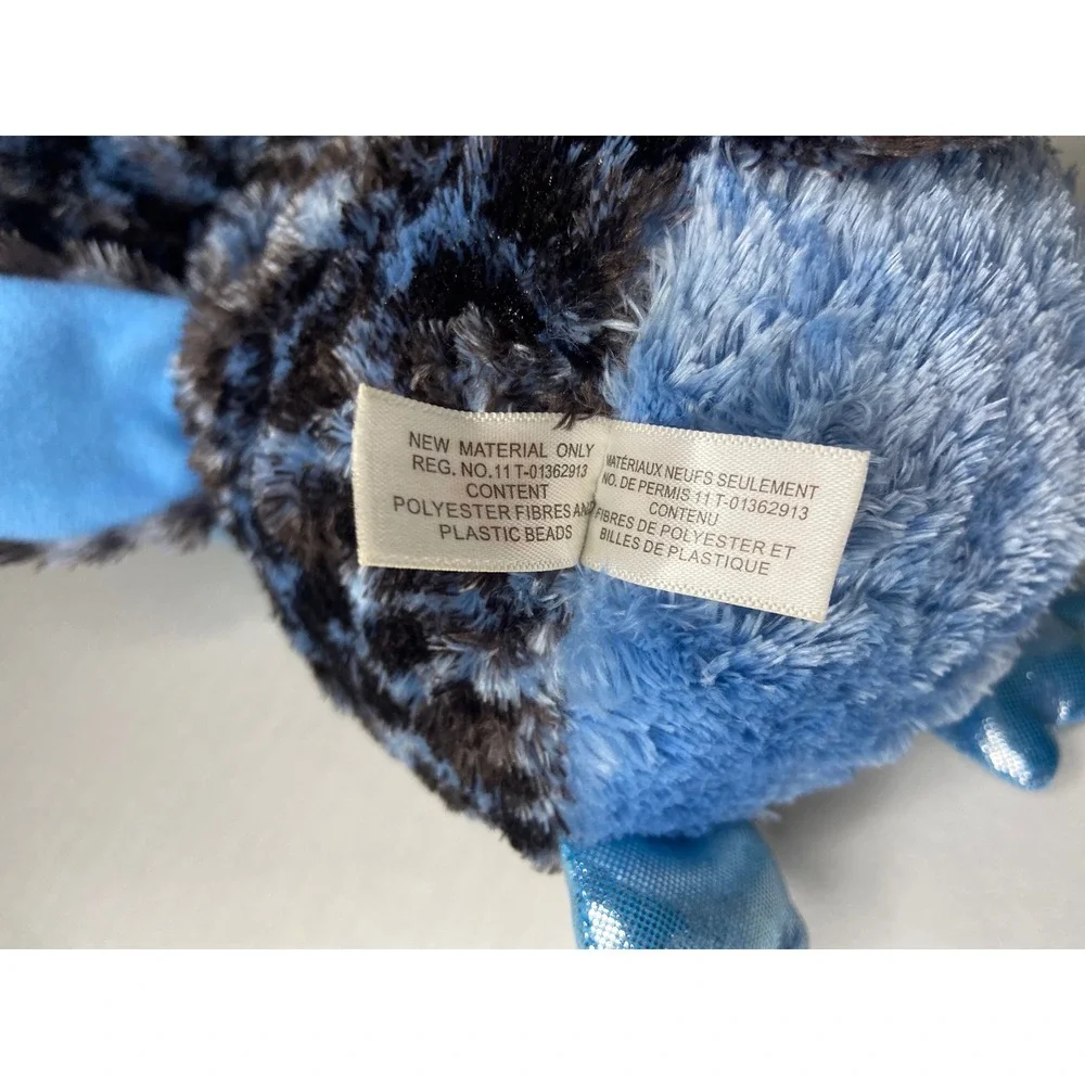 Ty Beanie Boos Yago Blue Owl Plush‎ Spotted Black Blue Glitter Eyes 6 inch 2018